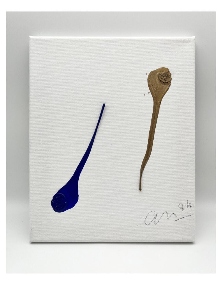 Corrado Levi, ceralacca su cartoncino, 24x30 cm, 2025, Courtesy Archivio Corrado Levi