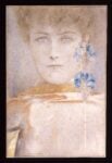 Fernand Khpnoff La maschera bianca 1907 Matita pastelli cera su carta mm 278 x 185 Inv. 512 Acquisto Biennale, 1912 Venezia, Fondazione Musei Civici di Venezia