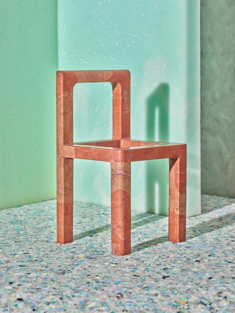 Stoel I di Stefan Scholten per Matera, 2026. Courtesy del brand