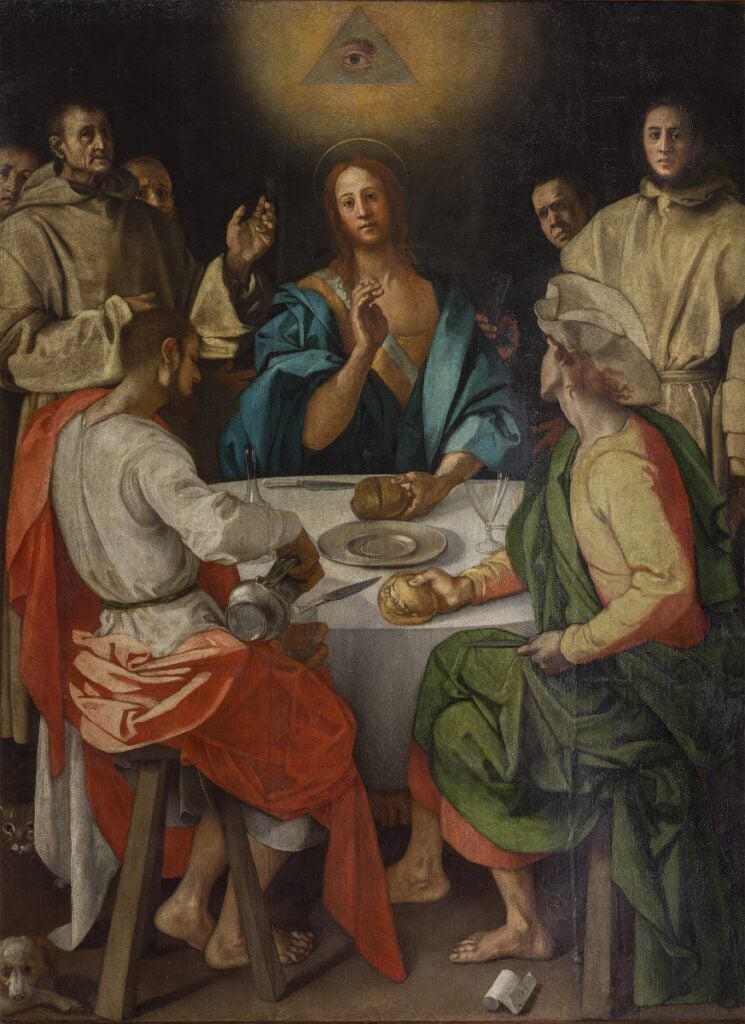 Pontormo (Jacopo da Pontormo), Cena in Emmaus, 1525, Firenze, Gallerie degli Uffizi Per gentile concessione del Ministero della Cultura