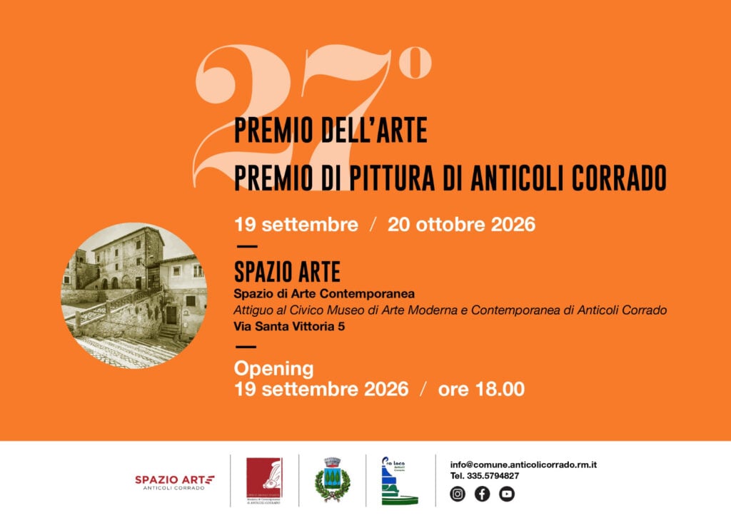 27° Premio dell’Arte – Premio di Pittura di Anticoli Corrado
