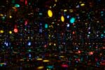 Yayoi Kusama, Infinity Mirrored Room&mdash;Illusion Inside the Heart, 2025. Mirror polished stainless steel with glass mirrors and colored acrylic, 300 &times; 300 &times; 300 cm, inside view. Collection of the artist. Courtesy of Ota Fine Arts. Photo: Peter Tijhuis &copy; YAYOI KUSAMA