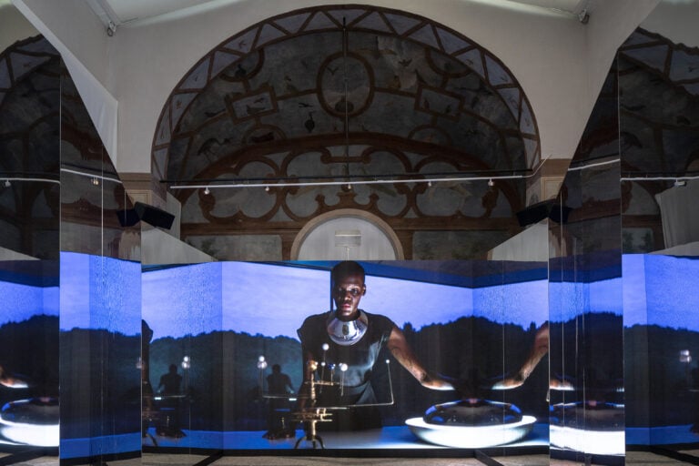 Film still from Isaac Julien's, "All That Changes You. Metamorphosis", 2025. Courtesy the artist and Victoria Miro &copy; Galleria Borghese, Roma