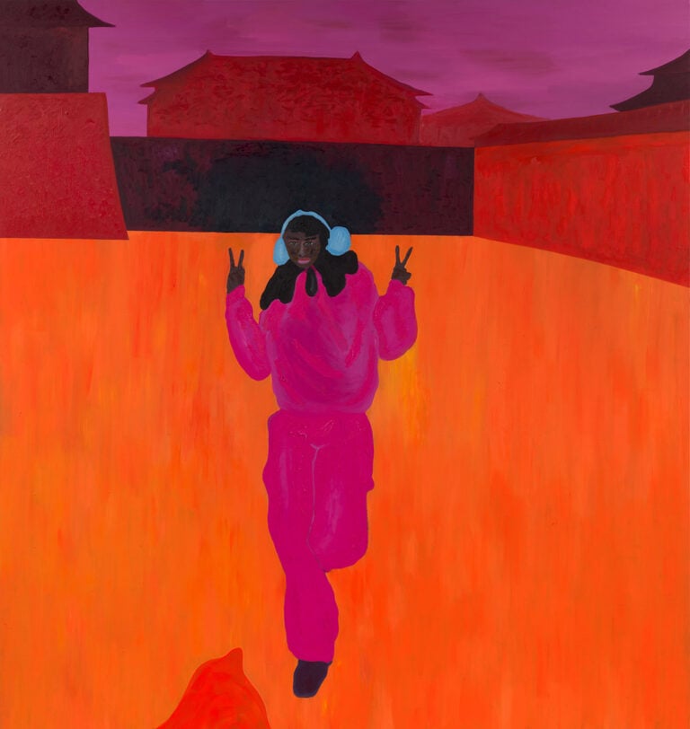 Florian Krewer, Only one life peace 2024, Huile sur toile, &copy; Florian Krewer. Courtesy VeneKlasen Collection de l&rsquo;artiste