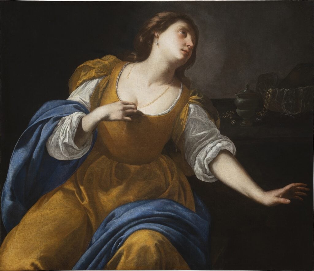 Artemisia Gentileschi Maddalena1630-1635 Olio su tela, 108x78,5 cm Beirut (Libano), Sursock Palace Collection