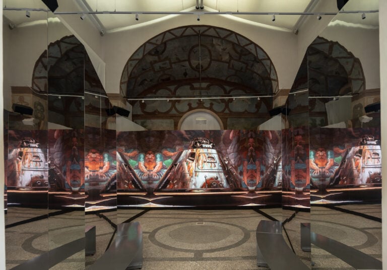 Film still from Isaac Julien's, "All That Changes You. Metamorphosis", 2025. Courtesy the artist and Victoria Miro &copy; Galleria Borghese, Roma