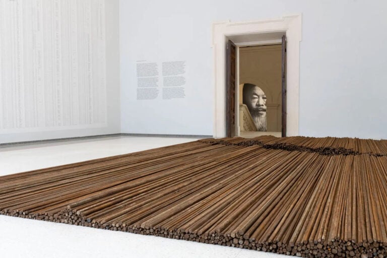 Ai Weiwei, l'opera Straight (2012) esposta al Maxxi L'Aquila per la mostra Aftershock