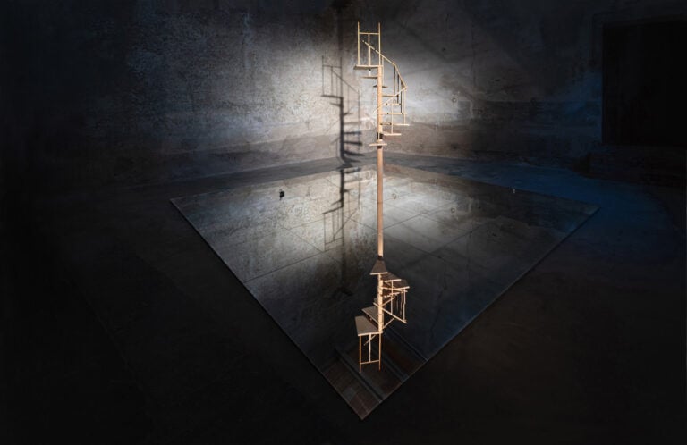 La mostra "Promemoria personale (ad uso pubblico)" a Villa Rospigliosi. Andrea Santarlasci, Scala (nel vuoto), 1993