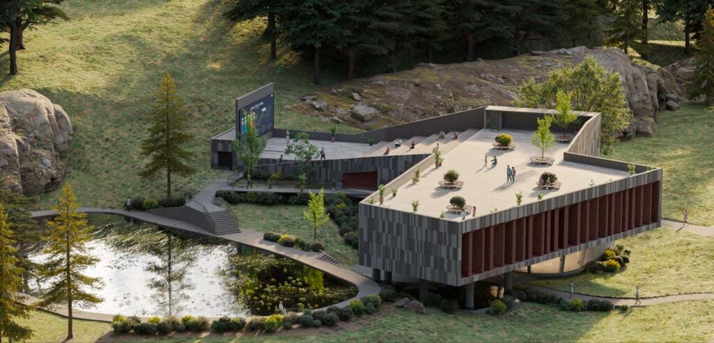 Kvareli Foundation for Contemporary Art. Render, courtesy Midamo