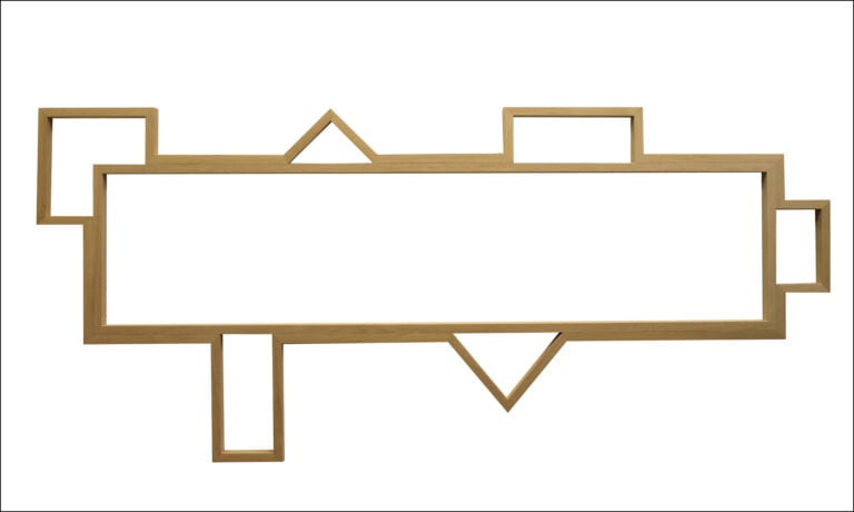 Corrado Levi, CORNICI E VUOTI, 1989 (70x170 cm), Courtesy Archivio Corrado Levi