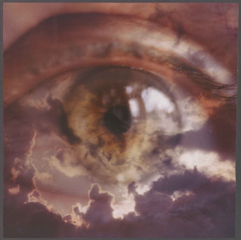 Doppia esposizione fotografica tra un occhio e un cielo nuvoloso, Isa Hesse-Rabinovitch