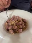 Piatto fotografato all'Osteria dei Fiori di Macerata, mostre