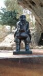 Fernando Botero, Donna a cavallo, veduta della mostra Fernando Botero. L'incanto del mito, Valle dei Templi, Agrigento, 2026. Bronzo, 57 x 28 x 42 cm. Fernando Botero Zea Collection