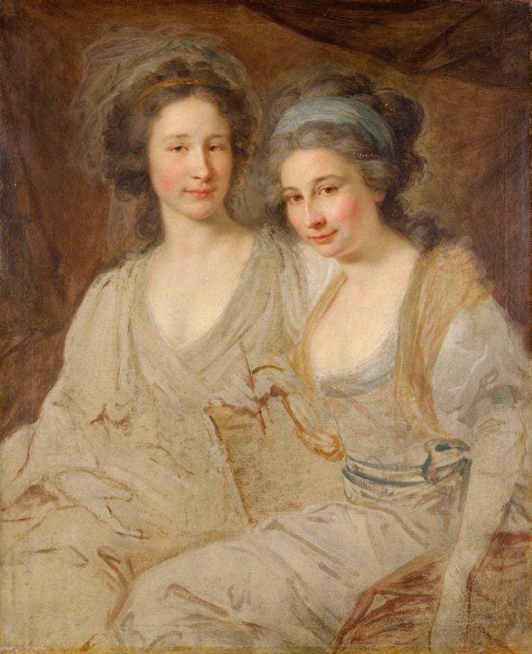 Giovanni Battista Lampi il Vecchio, Zoë e Adelaide von Tomatis, 1788-89. Vienna, Belvedere