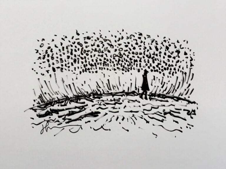Haitham Al Busafi, Oman Pavilion, sketch. Courtesy Oman Pavilion at Venice Biennale 2026