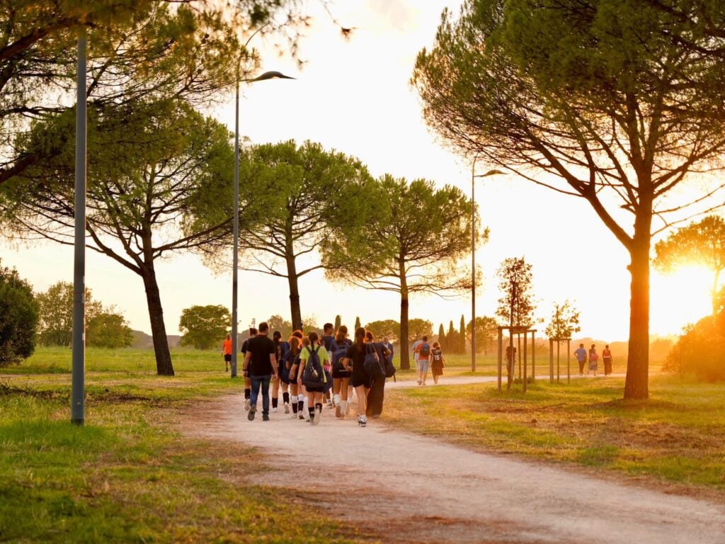 Nel nuovo Parco di Centocelle a Roma