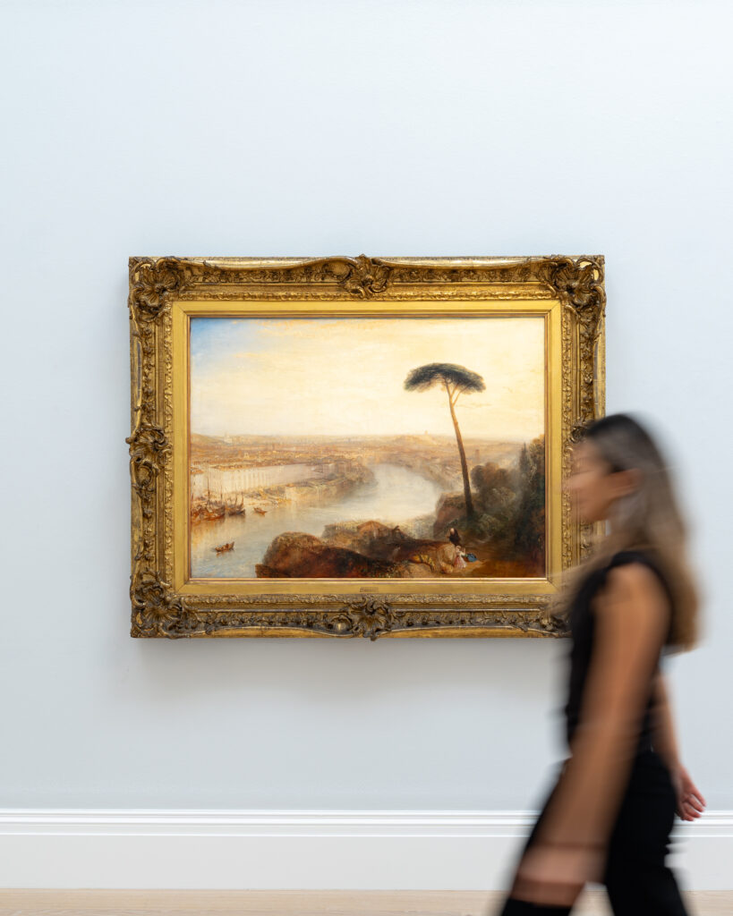 Il grande capolavoro italiano di J.M.W. Turner, Rome, From Mount Aventine (stima
nell&rsquo;ordine di 50 milioni di sterline), presentato da Sotheby&rsquo;s a Palazzo Rondinini in
occasione della prima esposizione pubblica dell&rsquo;opera a Roma.