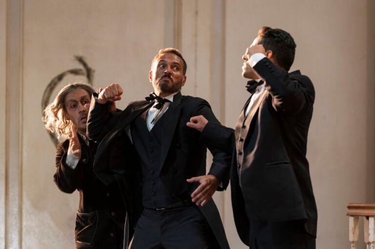 Le nozze di Figaro 2026, Alejo Alvarez Castillo (Antonio) Erwin Schrott (Figaro) Germ&aacute;n Olvera (Conte di Almaviva) &copy;Fabrizio Sansoni, Teatro dell'Opera di Roma , mozart