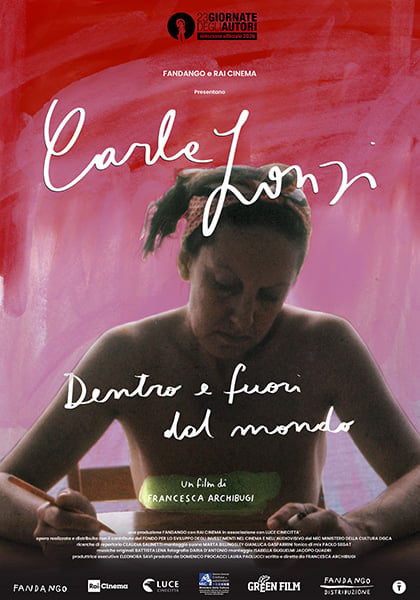La locandina di "Carla Lonzi. Dentro e fuori dal mondo" di Francesca Archibugi