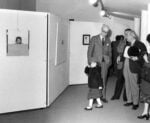 La mostra di Mattioli a Ivrea nel 1979. Foto Lavarino