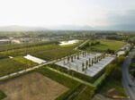 Parco della Pace, built landscape aerial view