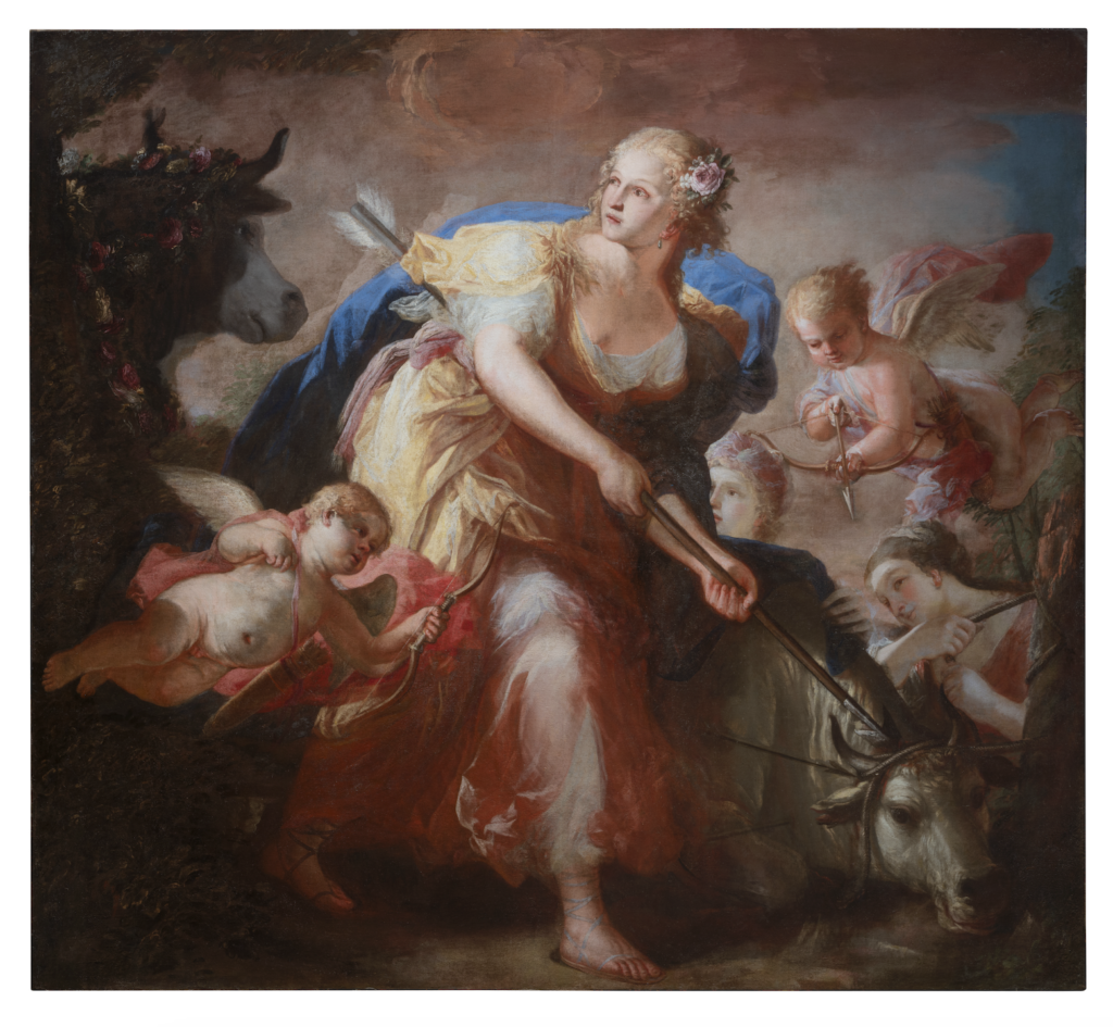 Andrea Celesti (1637-1712),Allegoria delle stagioni,Olio su tela