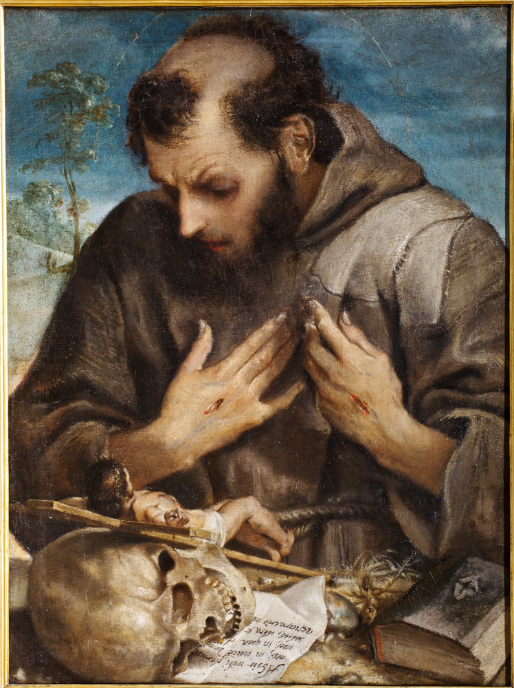 Una delle opere della futura mostra della Pinacoteca Nazionale di Bologna: Annibale Carracci, San Francesco in adorazione del crocifisso, Roma, Musei Capitolini