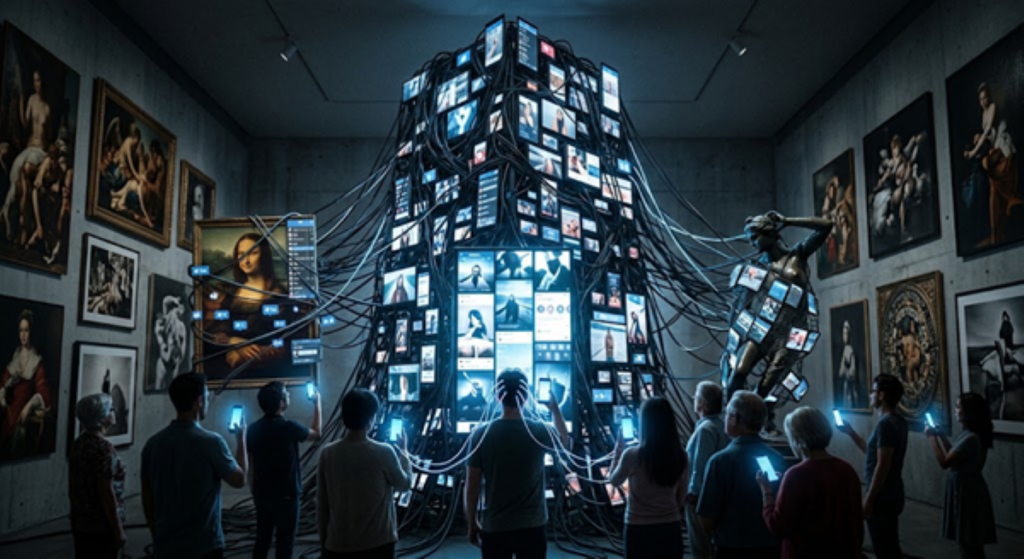 Sappiamo ancora guardare un’opera nell’epoca della disattenzione da social? 