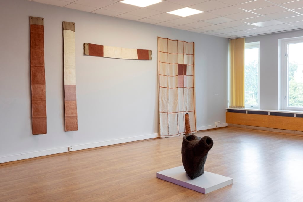 Survival Kit 2026, installation view, D Harding, Transfer paintings, 2026. Photo Kristine Madjare