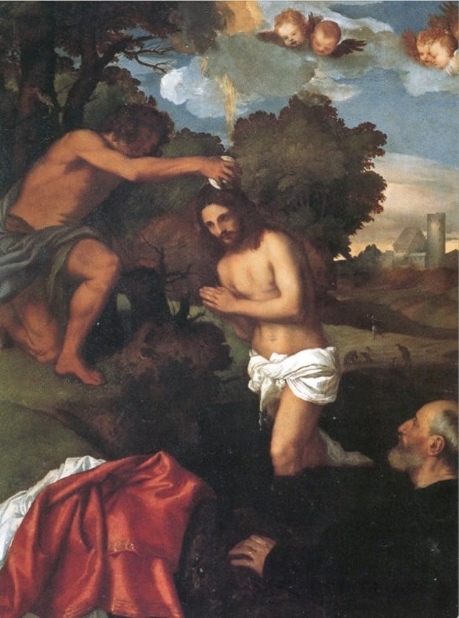 Tiziano, Battesimo di Cristo, nell’ambito della mostra Tiziano e il paesaggio #2, Pieve di Cadore