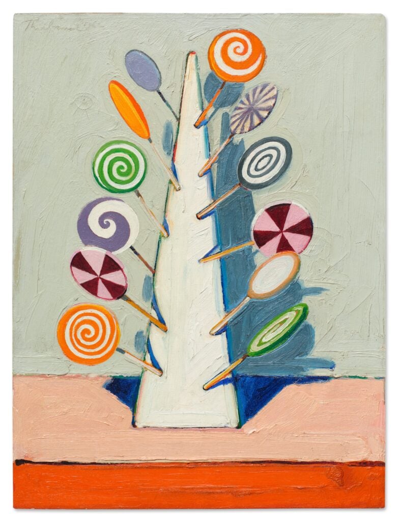 Wayne Thiebaud, Sucker Tree (1962). Courtesy of Sotheby’s