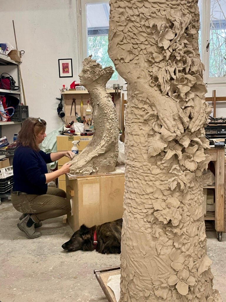 Chiara Camoni, Work in progress in studio, 2025. Ph Camilla Maria Santini