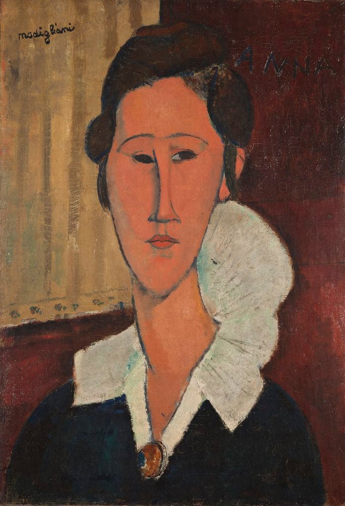 Amedeo Modigliani, Ritratto di Hanka Zborowska o Signora dal collaretto, 1917 ca. Ph: Alessandro Vasari/Gnamc