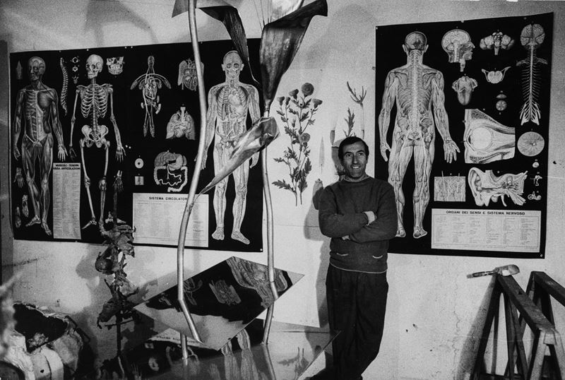 Alik Cavaliere fotografato da Ugo Mulas