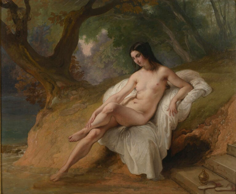 Francesco Hayez, Bagnante, 1844. Ph: Alessandro Vasari/Gnamc