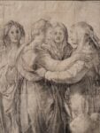 Pontormo, disegno preparatorio per la Visitazione di Carmignano. Gallerie degli Uffizi
