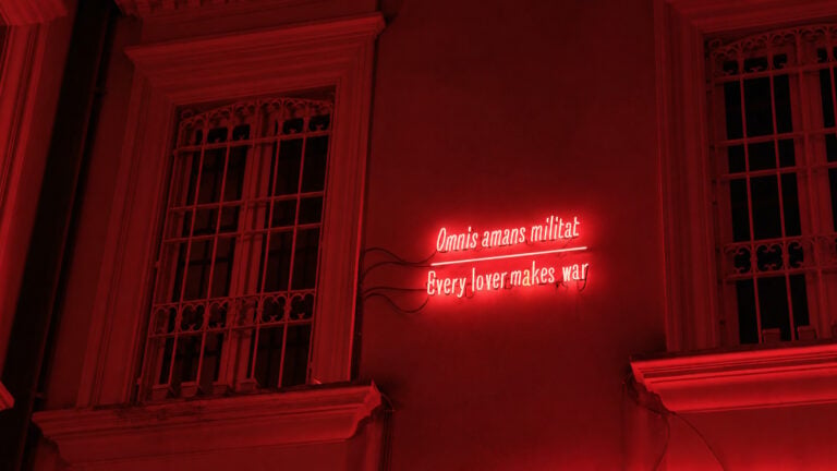 Joseph Kosuth, Maxima Proposito (Ovidio), 2017. Ph: Filippo Armellin. Courtesy l'artista e Vistamare Milano-Pescara