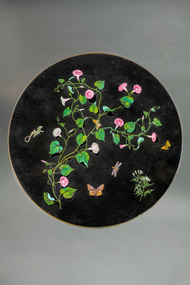 Michelangelo Barberi, Glorie del mattino, gelsomini, farfalle, una libellula e una lucertola (1840). Courtesy Alessandra Di Castro