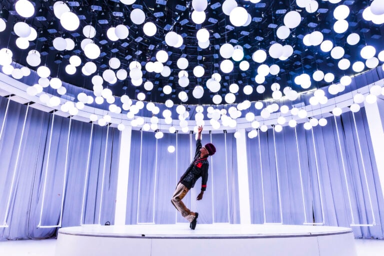Un'installazione al Balloon Museum