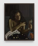 Victor Man, Maiden with Skull, 2024, olio su tela. The Nixon Collection &copy; Victor Man. Courtesy David Zwirner