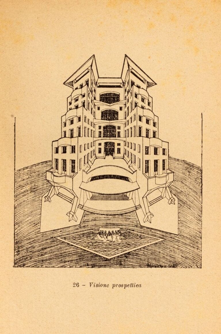 Una pagina di "Architettura futurista" di Virgilio Marchi