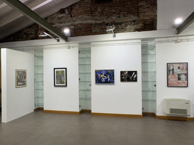 E&U. Galleria Gliacrobati, Torino, Installation View outsider art