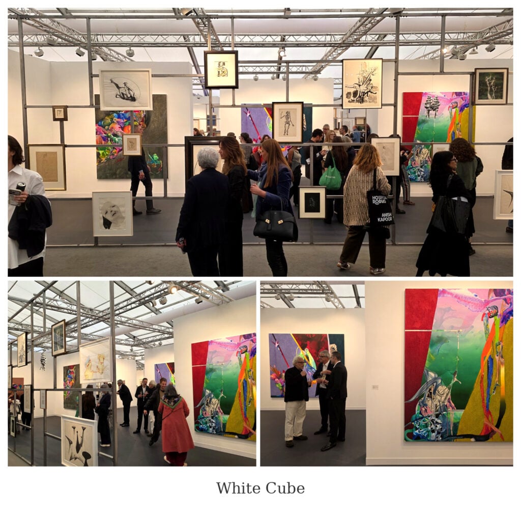 Collage editoriale White Cube – Londra, New York, Parigi, Hong Kong, Seoul