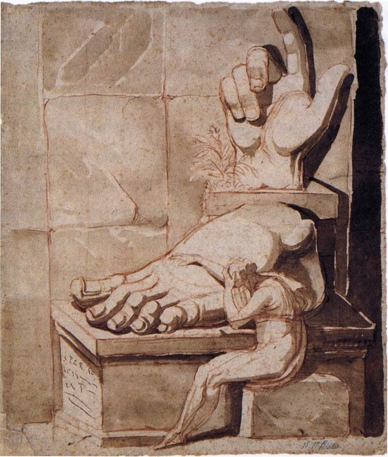 Broken, Palazzo Strozzi, Firenze, F&uuml;ssli, La disperazione dell'artista di fronte alla grandezza delle rovine antiche