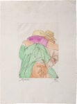 GIACOMO MANZ&Ugrave;, Gli amanti, 1979, Acquaforte e acquatinta, 41x30,5 cm