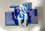 Guido DutyGorn - blue_and_sky, 2013 - acrilico e markers su tela - 130 ├&ugrave; 95 cm