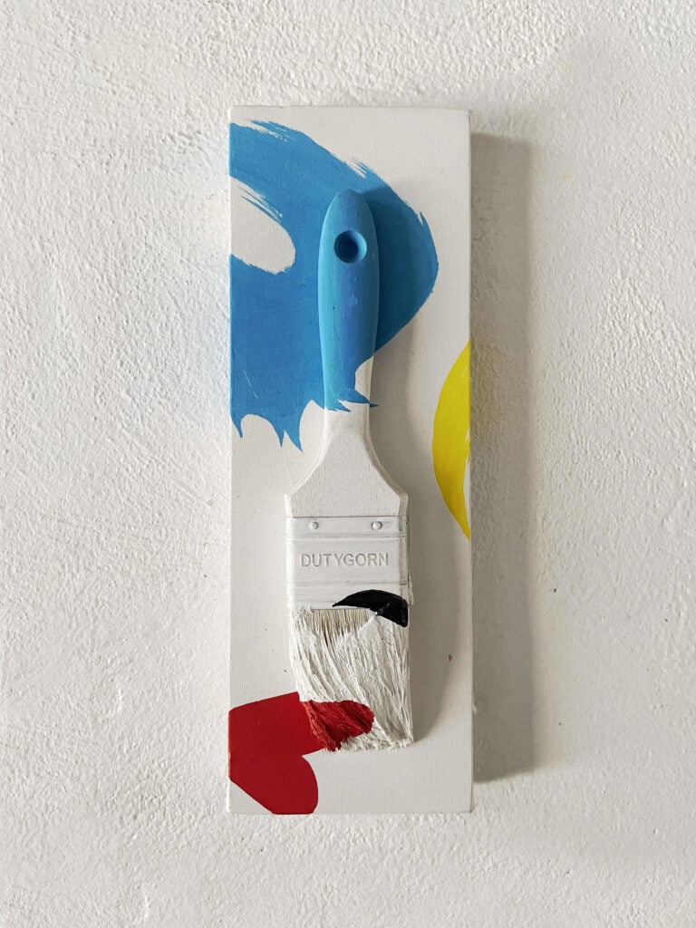 Guido DutyGorn - Smile, 2021 - tecnica mista su tela 30x10_cm