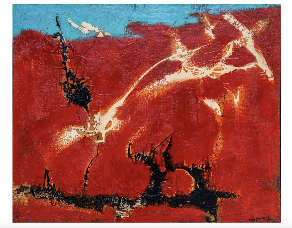 Hsiao Chin, Pintura 5 (Painting 5) (1958). Courtesy Phillips