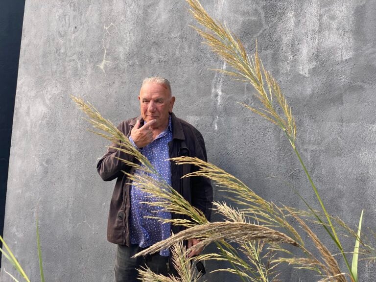 Antonio Presti a Fiumara d'Arte. Foto Giulia Giaume