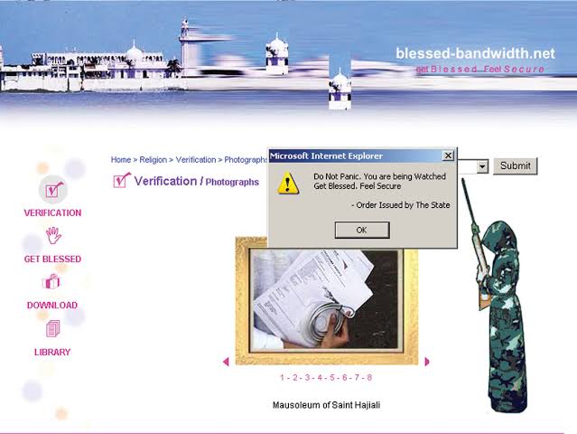 Blessed Bandwidth di Shilpa Gupta, 2003